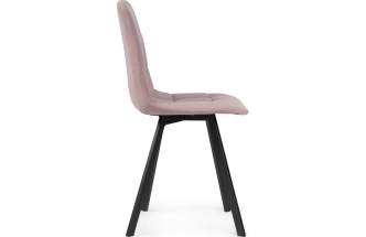 Стул Чилли, на металлокаркасе, розовый / черный каркас