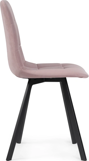 Стул Чилли, на металлокаркасе, розовый / черный каркас