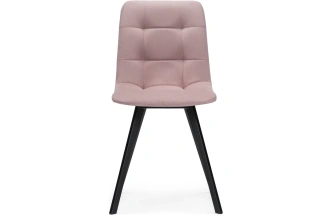 Стул Чилли, на металлокаркасе, розовый / черный каркас