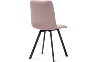Стул Чилли, на металлокаркасе, розовый / черный каркас