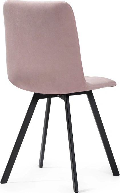 Стул Чилли, на металлокаркасе, розовый / черный каркас