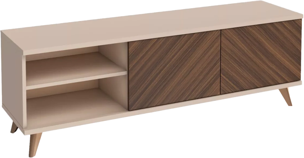 Тумба под ТВ Хармони, Бежевый / Древесный