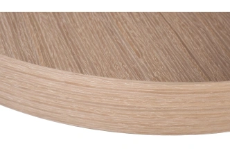 Журнальный стол 58DB-20004, 60x60x50, МДФ, шпон, светло-коричневый / серебристый