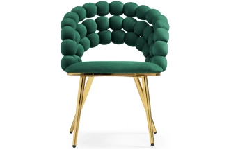 Стул Ball, дизайнерский, green / gold