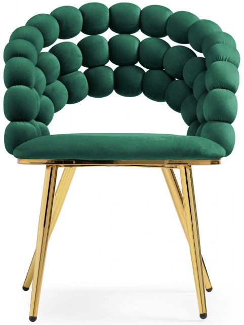 Стул Ball, дизайнерский, green / gold