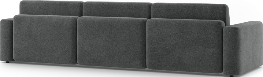 Диван П-образный трехместный Дарио, модель 144, OVIS 86 (графитовый)