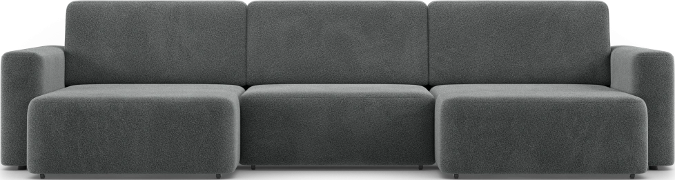 Диван П-образный трехместный Дарио, модель 144, OVIS 86 (графитовый)
