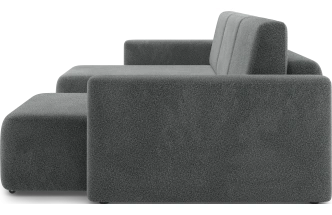 Диван П-образный трехместный Дарио, модель 144, OVIS 86 (графитовый)