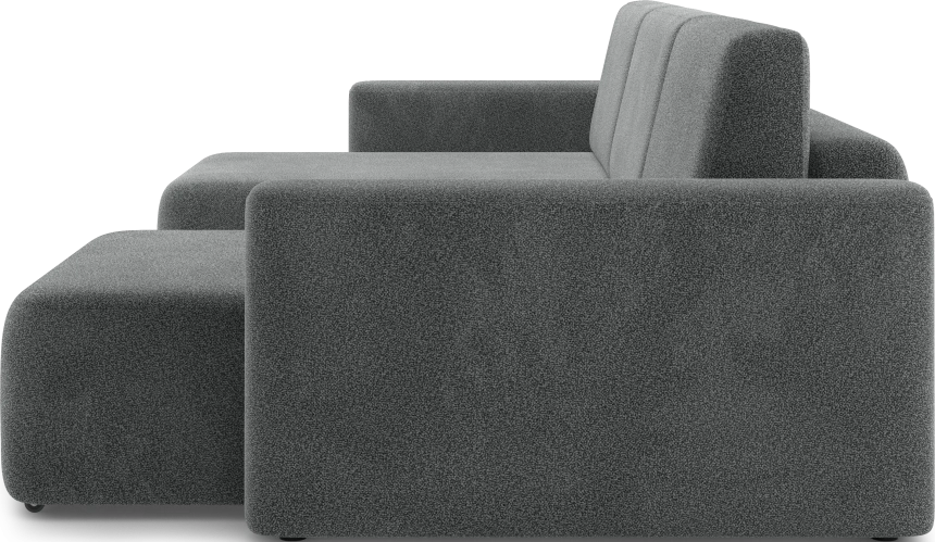 Диван П-образный трехместный Дарио, модель 144, OVIS 86 (графитовый)
