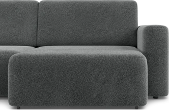 Диван П-образный трехместный Дарио, модель 144, OVIS 86 (графитовый)