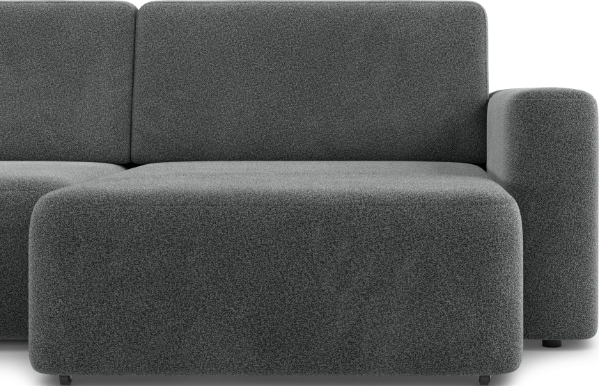 Диван П-образный трехместный Дарио, модель 144, OVIS 86 (графитовый)
