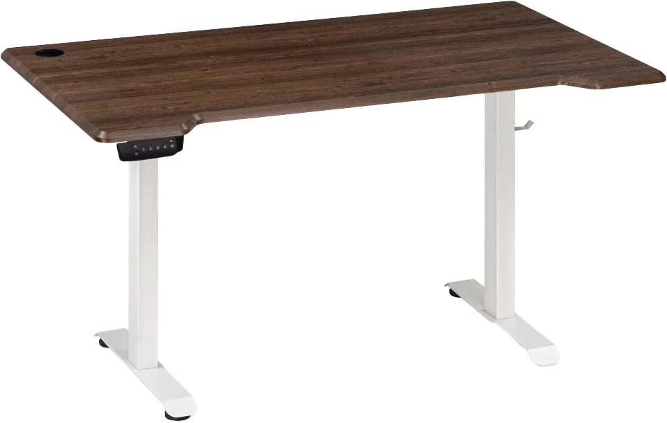 Стол компьютерный Маркос, 120, с механизмом подъема, орех кантри / белый