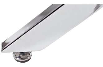 Обеденный стол 30F-STOL/OB-9571, МДФ, белый мрамор / хром