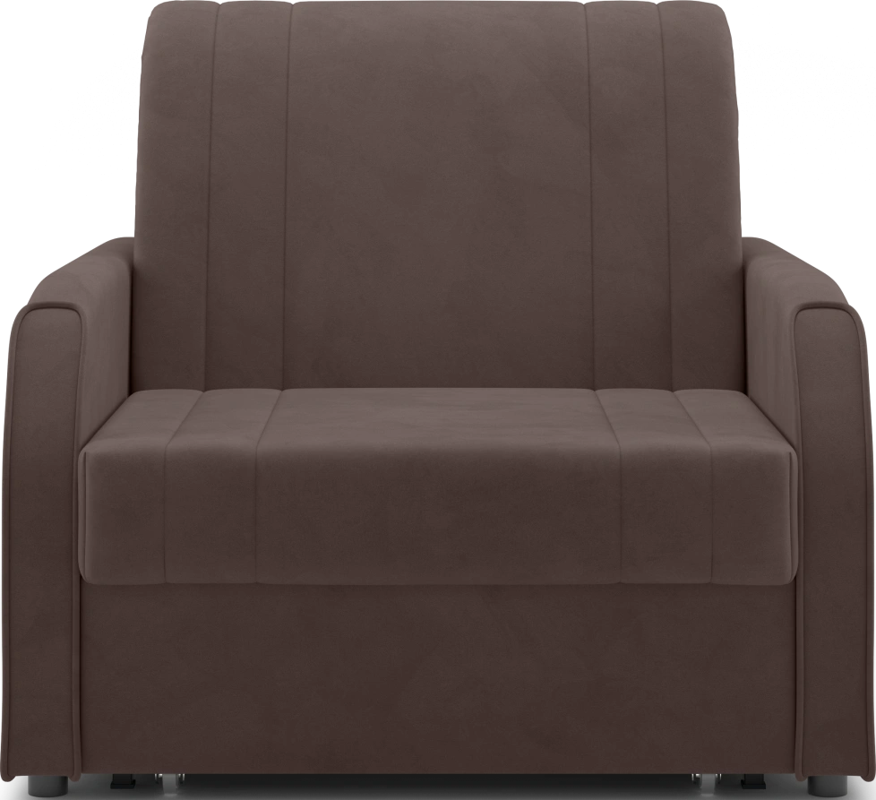 Кресло-кровать Турин 80, модель 053, Velutto 23 (коричневый)