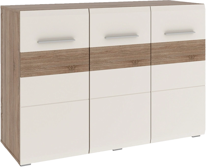 Комод Филадельфия, 119x84, Дуб сонома трюфель / Латте