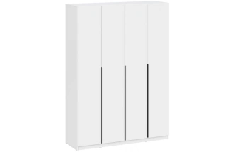 Шкаф четырехстворчатый Даиго, распашной, белый текстурный
