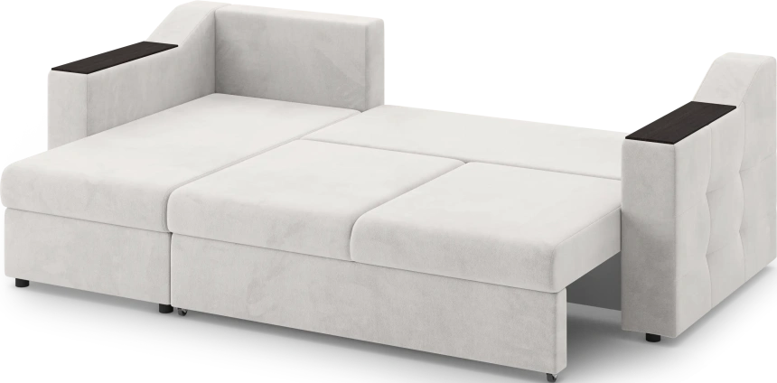 Диван угловой Невада, модель 020, комплектация 2, Omega 01 (бежевый)