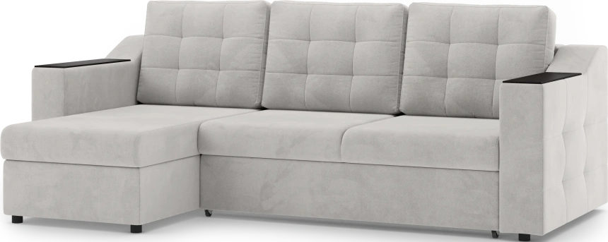 Диван угловой Невада, модель 020, комплектация 2, Omega 01 (бежевый)