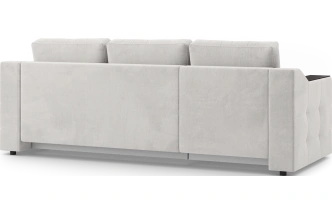 Диван угловой Невада, модель 020, комплектация 2, Omega 01 (бежевый)