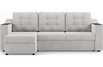 Диван угловой Невада, модель 020, комплектация 2, Omega 01 (бежевый)