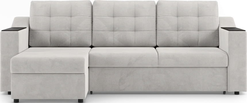 Диван угловой Невада, модель 020, комплектация 2, Omega 01 (бежевый)