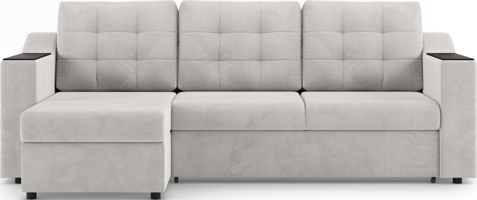 Диван угловой Невада, модель 020, комплектация 2, Omega 01 (бежевый)