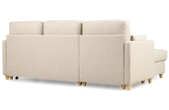 Диван угловой Дилан, Forte Linen (бежевый)