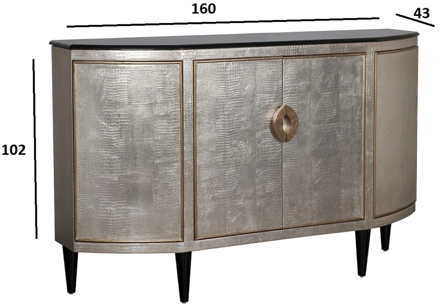  Комод ART-N2911-S, с полками 