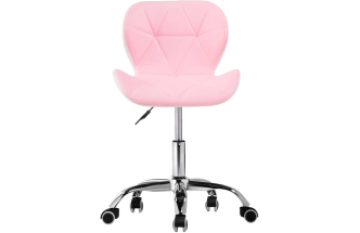 Офисный стул Trizor, без подлокотников, whitе / pink