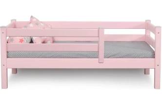 Детская кровать Соня, 70*160, с бортиками, розовый