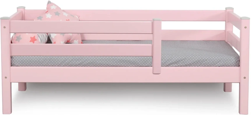 Детская кровать Соня, 70*160, с бортиками, розовый