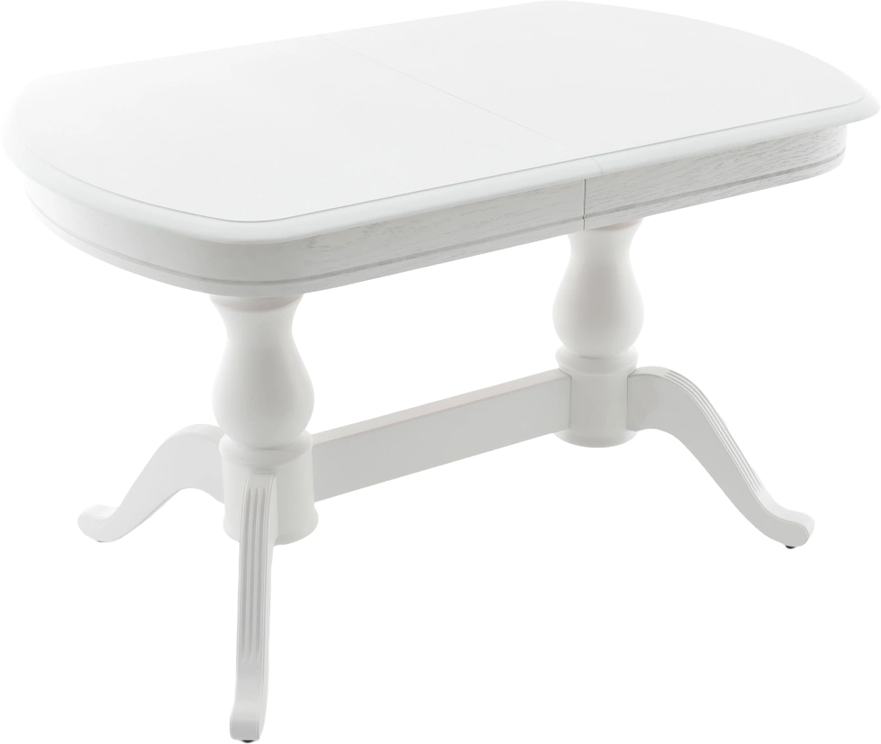 Кухонный стол Фабрицио-2м, 120, белая эмаль, каркас белый