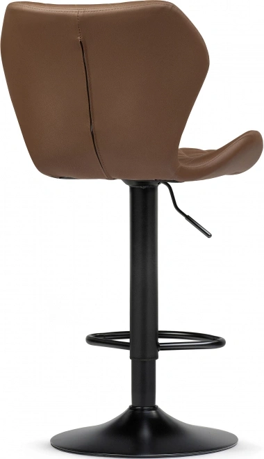 Барный стул Porch, с подножкой, коричневый / черный