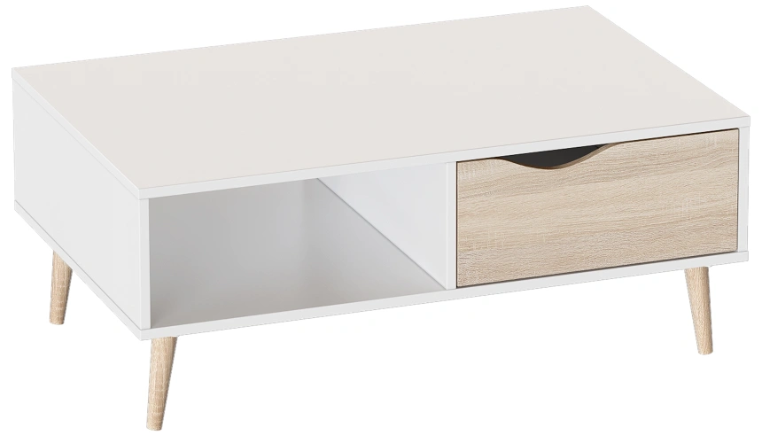 Модульная гостиная Соната 2, белый фон / дуб сонома