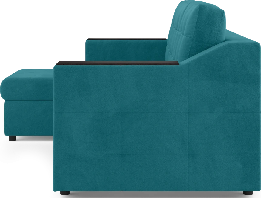 Диван угловой Невада, модель 020, комплектация 2, Omega 61 (зелёный)