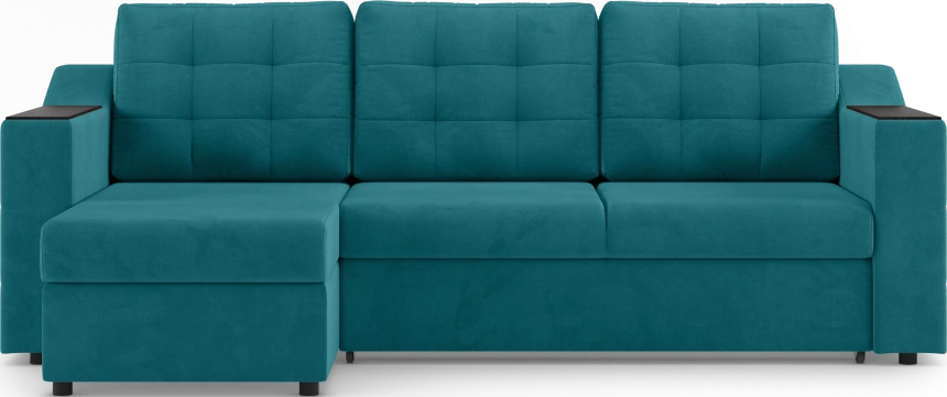 Диван угловой Невада, модель 020, комплектация 2, Omega 61 (зелёный)