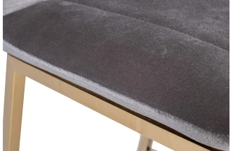 Барный стул 30C-DX-2091 GRE, велюр, серый 