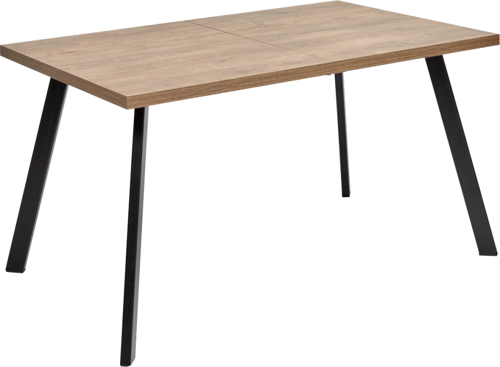 Кухонный стол раздвижной Brick M 140, Дуб Канзас, Черный