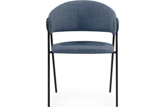 Стул-кресло Криспиан, синий / черный