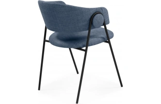 Стул-кресло Криспиан, синий / черный