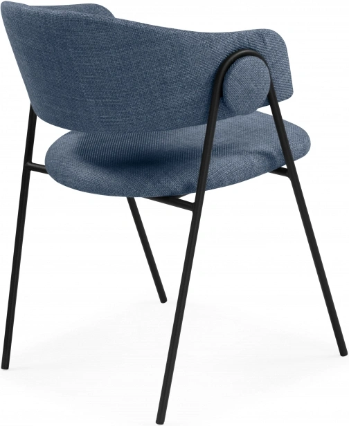 Стул-кресло Криспиан, синий / черный