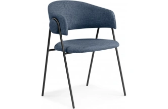 Стул-кресло Криспиан, синий / черный