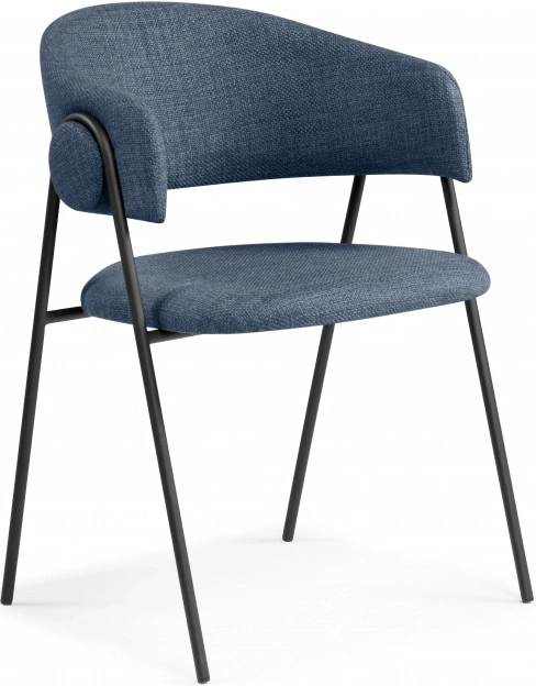 Стул-кресло Криспиан, синий / черный