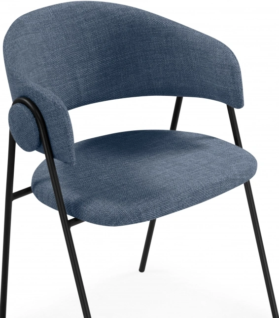 Стул-кресло Криспиан, синий / черный