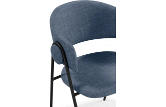 Стул-кресло Криспиан, синий / черный