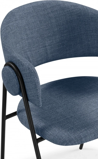 Стул-кресло Криспиан, синий / черный