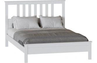 Кровать Эдит 160, двуспальная, белый фактурный