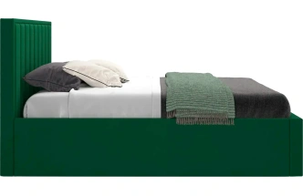 Кровать Женева 160, двуспальная, мягкая, мора зеленый