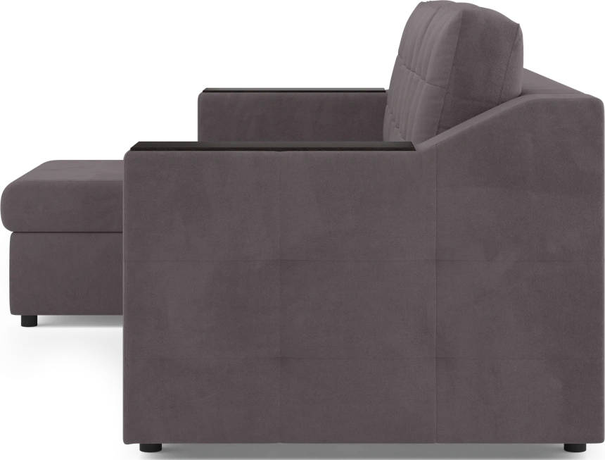 Диван угловой Невада, модель 020, комплектация 2, Omega 24 (коричневый)