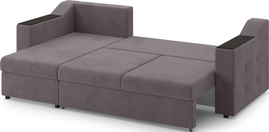 Диван угловой Невада, модель 020, комплектация 2, Omega 24 (коричневый)